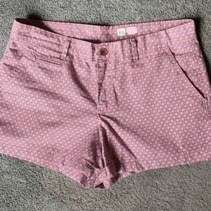 Gap pink patterned shorts